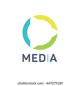 Creative Media Logo Concept Stock Vector (royalty Free) 447079189 