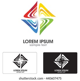 Creative media logo concept,symbol illustration icon.