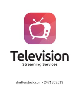 Plantilla de diseño de logotipo de Vector de televisión de medios creativos