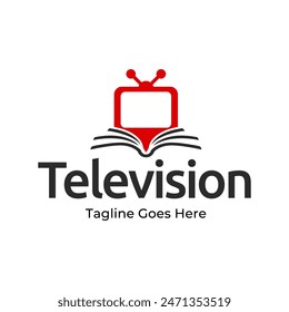 Plantilla de diseño de logotipo de Vector de televisión de medios creativos