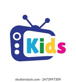 Creative media television vector logo design template