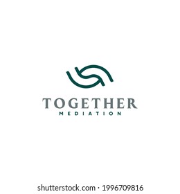 Creative Mediation Logo Design Vector