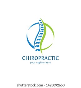 Creative Medical Chiropractic Concept Logo Design Template