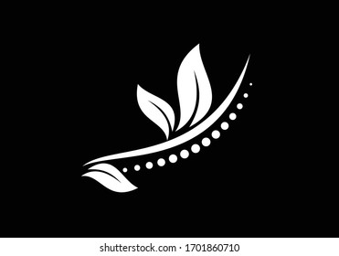 Creative Medical Chiropractic Concept Logo Design Template