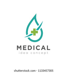 Creative Medical Concept Logo Design Template