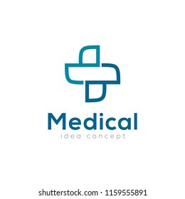 Creative Medical Concept Logo Design Template 