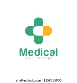 Creative Medical Concept Logo Design Template 