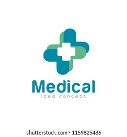 Creative Medical Concept Logo Design Template 