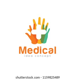 Creative Medical Concept Logo Design Template 