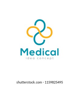 Creative Medical Concept Logo Design Template 