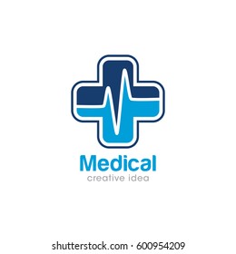 Creative Medical Concept Logo Design Template