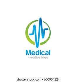 Creative Medical Concept Logo Design Template