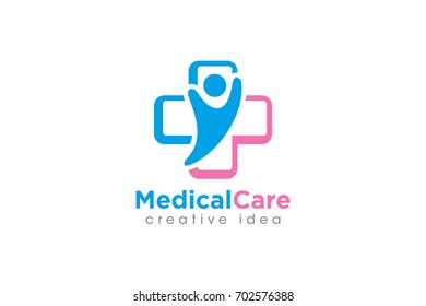 Creative Medical Concept Logo Design Template