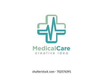 Creative Medical Concept Logo Design Template