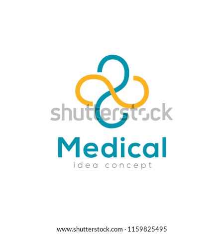 Creative Medical Concept Logo Design Template 