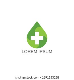 Creative Medical Cross and Health Pharmacy Logo Vector Template EPS 10