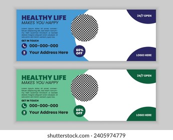 Creative Medical Facebook Cover Design Template