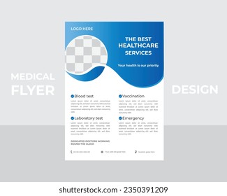 creative medical flyer design template