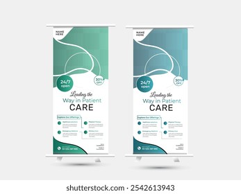 Creative Medical health care Roll Up Banner