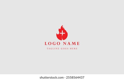 Creative medical health Concept Logo Design Template