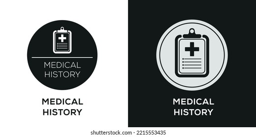 Creative (Medical History) Icon ,Vector Sign.