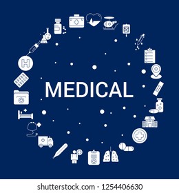 Creative Medical icon Background