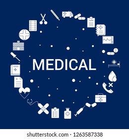 Creative Medical icon Background