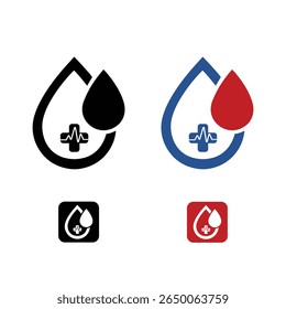  Creative medical logo design vector template. Medical silhouette symbol. Health sign and symbol.