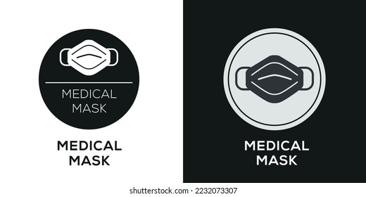 Creative (Medical Mask) Icon, Vector sign.