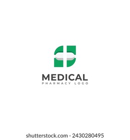 Creative Medical pharmacy logo design vector template.
