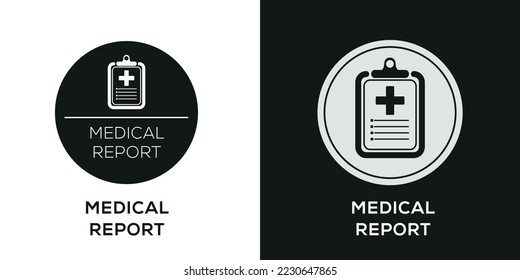 Creative (Medical Report) Icon, Vector sign.