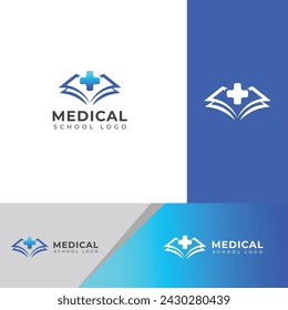 Creative Medical school logo design vector template.