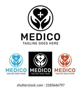 CREATIVE MEDICO LOGO TEMPLATE DESIGN