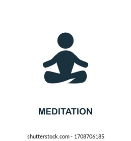 Creative Meditation icon for web design, templates, infographics and more