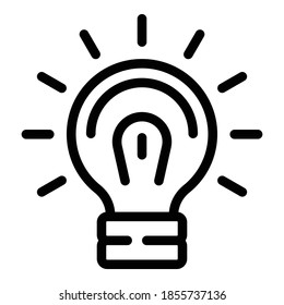 Creative meeting icon. Outline creative meeting vector icon for web design isolated on white background