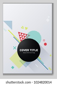 Creative memphis neo background with white, lime green, red and cyan geometrical shapes. Minimalistic front page template. Colorful memphis neo style vector for corporate purpose.
