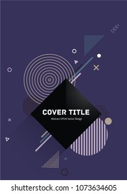Creative memphis neo vector with white, and geometrical shapes on background. Minimalistic front page theme. Colorful memphis neo style pattern for journalistic purpose.