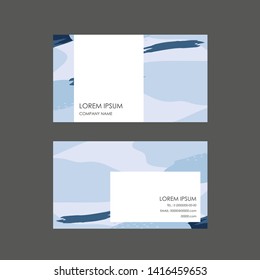 Creative memphis pattern vizit card design, Clean visiting card, Contact card and name card design template