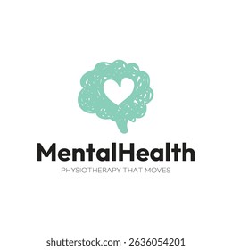 Creative Mental Health Logo. Head Human Mind. Therapy Psychology Logo Icon Symbol Vector Design Template.