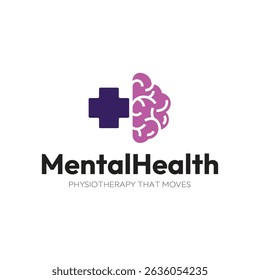 Creative Mental Health Logo. Head Human Mind. Therapy Psychology Logo Icon Symbol Vector Design Template.