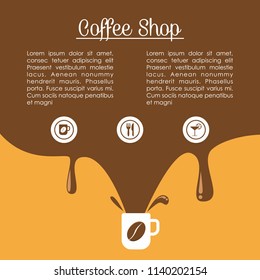 Creative menu for cafe, restaurant, coffee shop. vector illustration