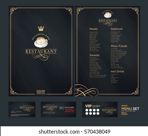 Creative menu design. Layout design, Design set for menu restaurant.