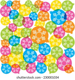 creative merry christmas ball background stock vector