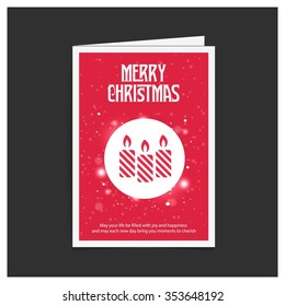 
Creative Merry christmas candles