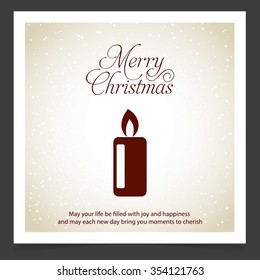 Creative Merry Christmas candles