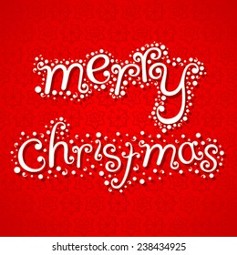 creative merry christmas  greeting design vector