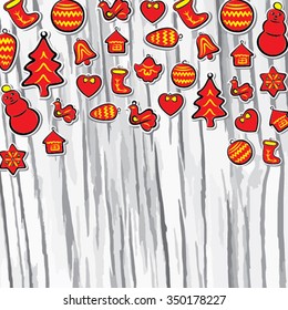 creative merry christmas greeting design vector