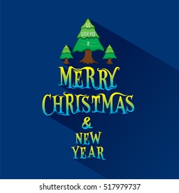 creative merry Christmas greeting design vector