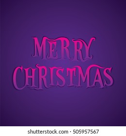 creative merry christmas poster design vector