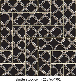 Creative mesh seamless texture in the form of square tiles, vector eps 8